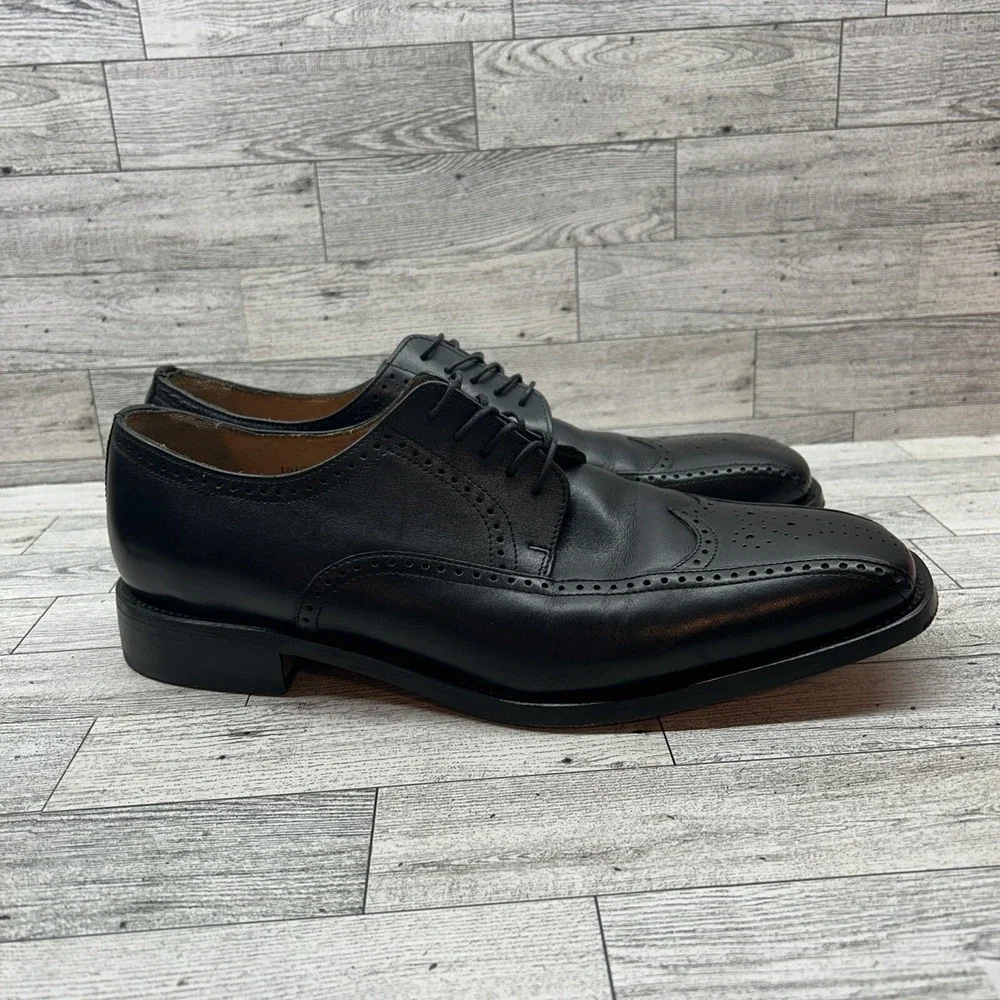 Florsheim Imperial Oxford Black Leather Wingtip Shoes 18193 Men Size‎ 11.5D
